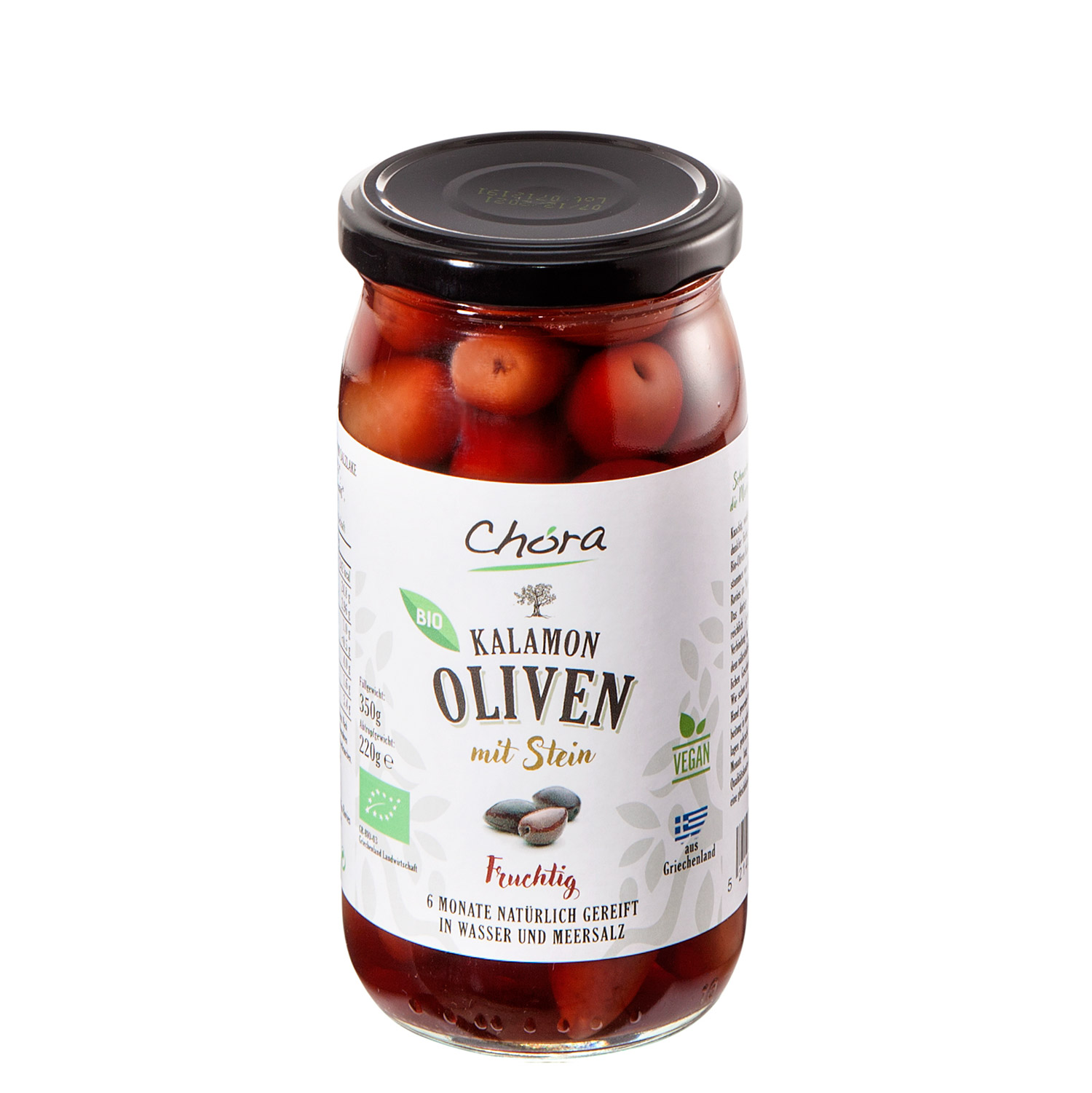 Bio-Oliven kalamon mit Stein