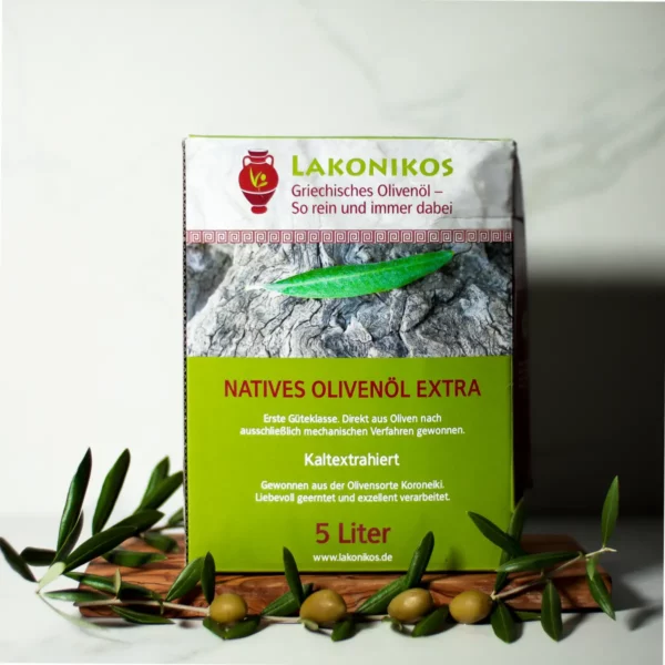 Griechisches Olivenöl 5 Liter Bag-in-Box, Lakonikos Olivenöl nativ extra