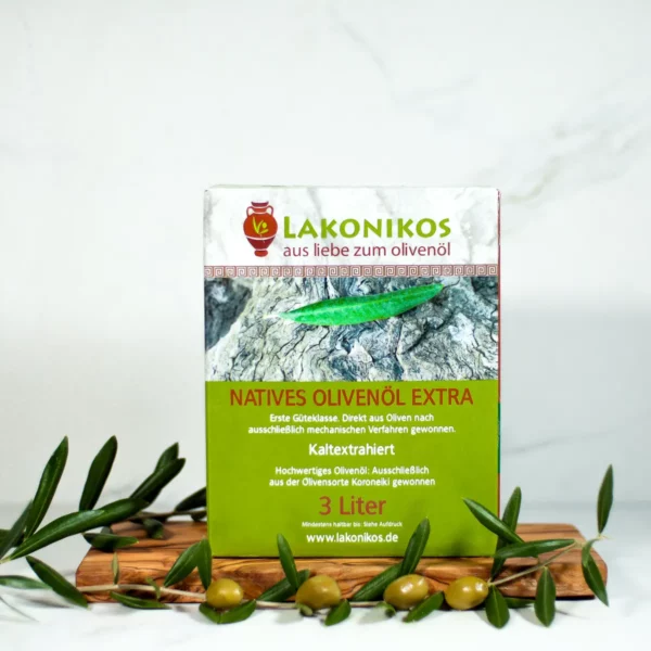 Olivenöl nativ extra, 3 Liter Bag-in-Box, Olivenöl aus Griechenland