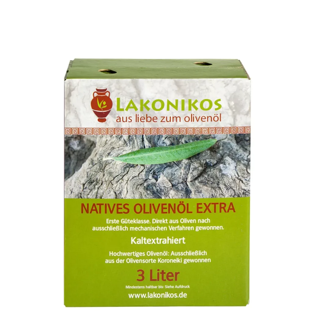 Griechisches Olivenöl nativ extra - Bag-in-Box 3 Liter Lakonikos
