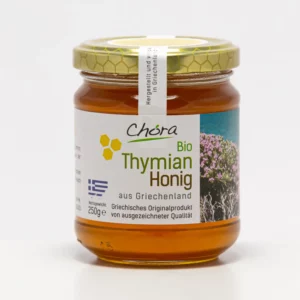 Thymian-Honig, bio, aus Griechenland (Mani-Region). Vom Imker, naturbelassen & EU-biozertifiziert. Jetzt Thymian-Honig online bestellen!